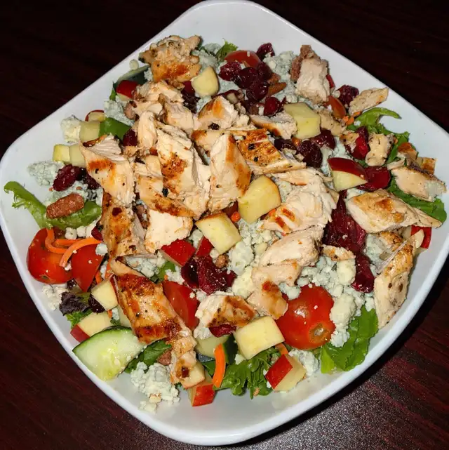 Sweet Grilled Chicken Pecan Salad.